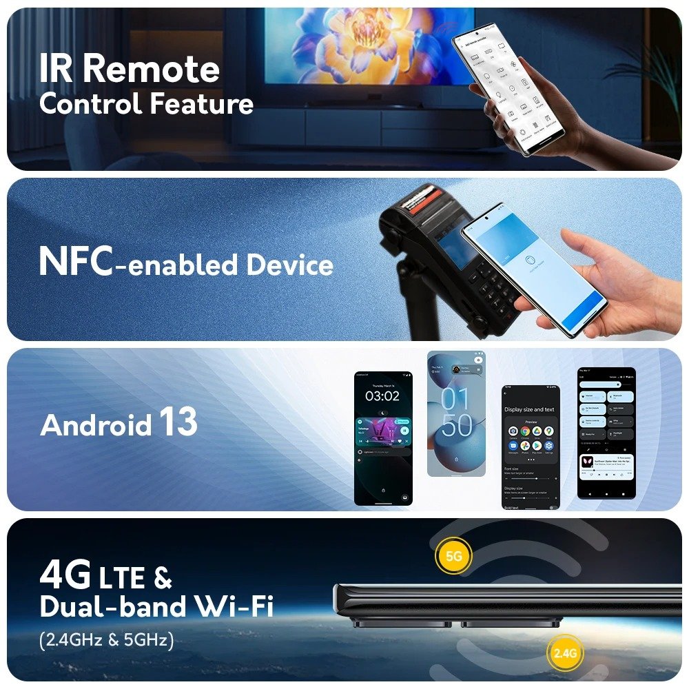 Ulefone Note 17 Pro 5G mobile phones 3g&4g smartphone 6.78" smart phone 5g smartphone 24GB+256GB ROM 108MP 120Hz Cell Phone